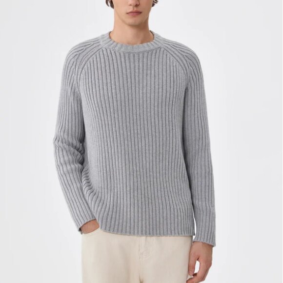 NWT YITAI Signature Rib Sweater-Grey - Picture 1 of 11